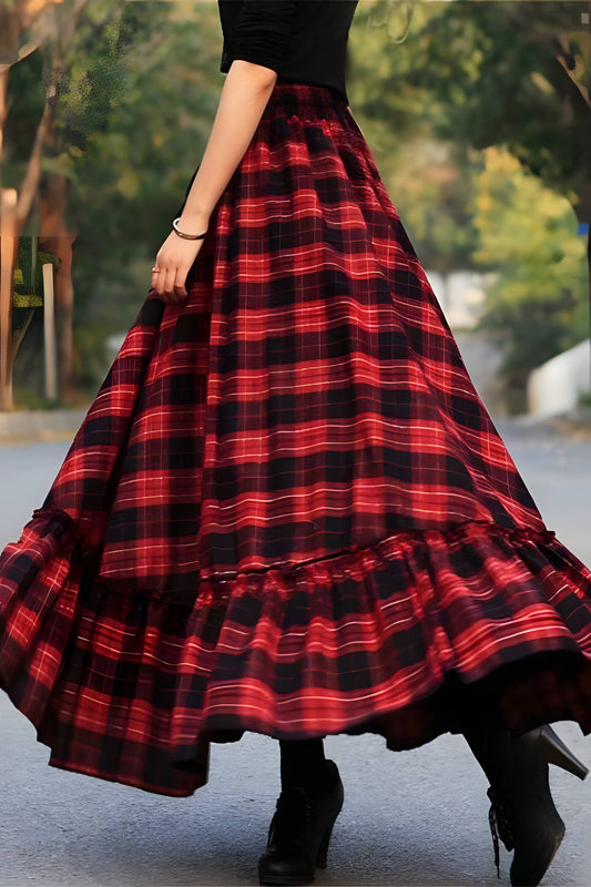 Flowing Midi A-Line Skirt