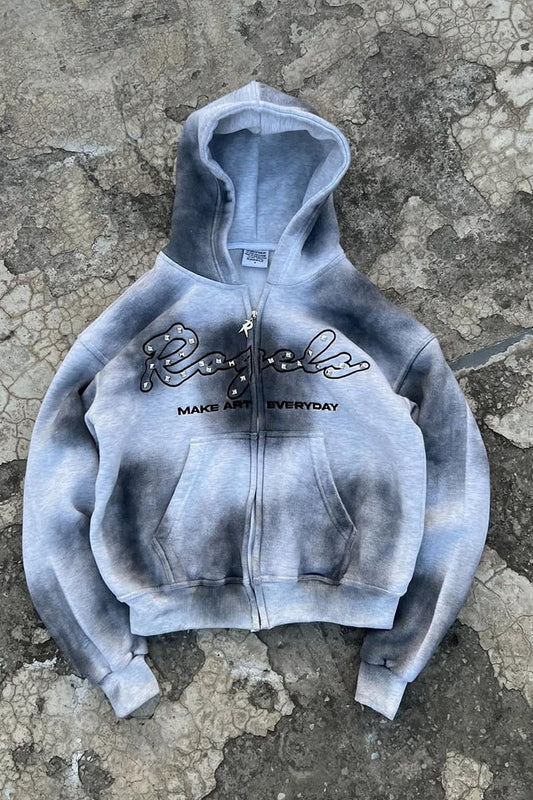 Plaid Letter Pullover Hoodie
