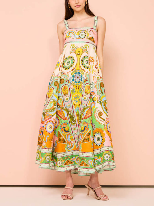 Camisole Unique Holiday Charming Print Madi Dress Dresses