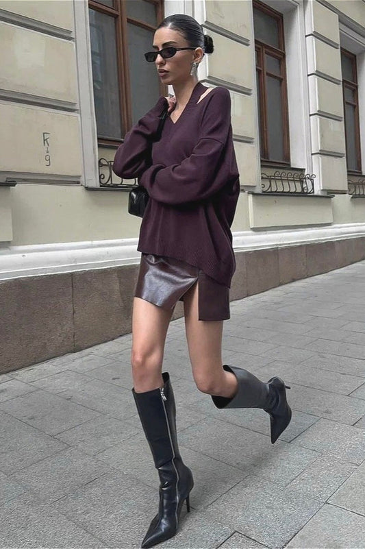 Chemisier vintage à épaules dénudées et dos nu