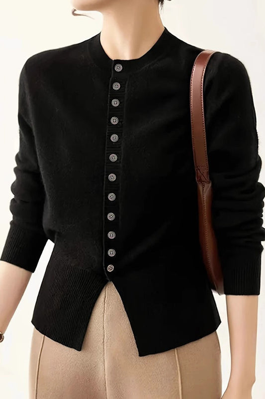 Slit Sleeve Soft Touch Cardigan