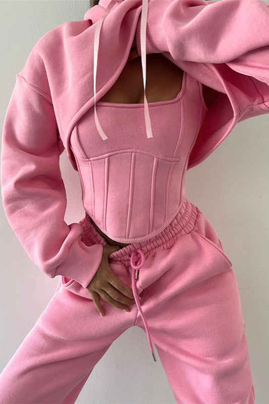 Tank Asymmetrical Hem Three Piece Set