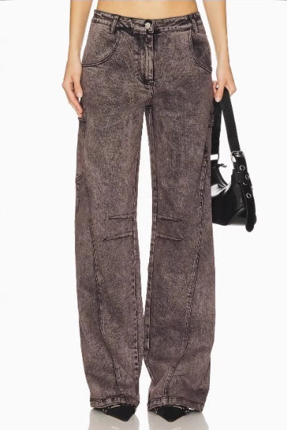 Strapazierfähige Jeans mit lockerer Passform und geradem Bein