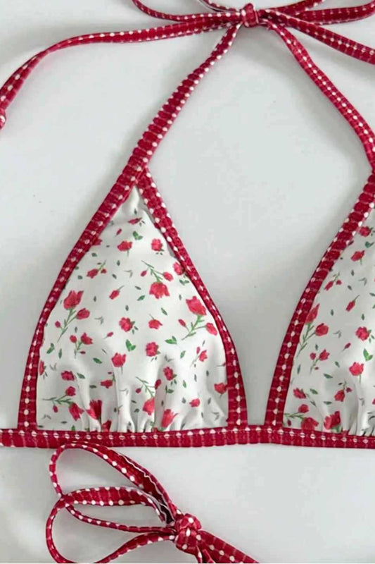 Ensemble bikini deux pièces imprimé