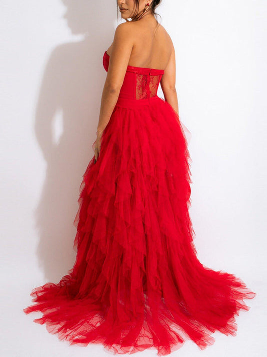 Lace Slip Graceful Mini Dress Dresses