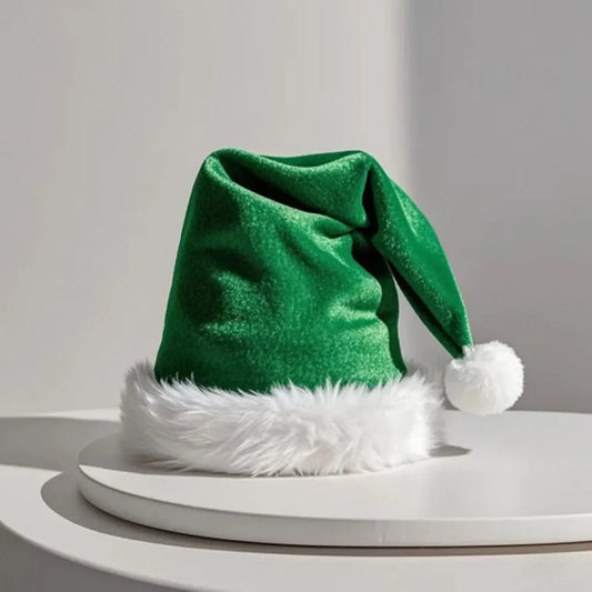 Green Christmas Santa Hats For Adults And Children Hat-L