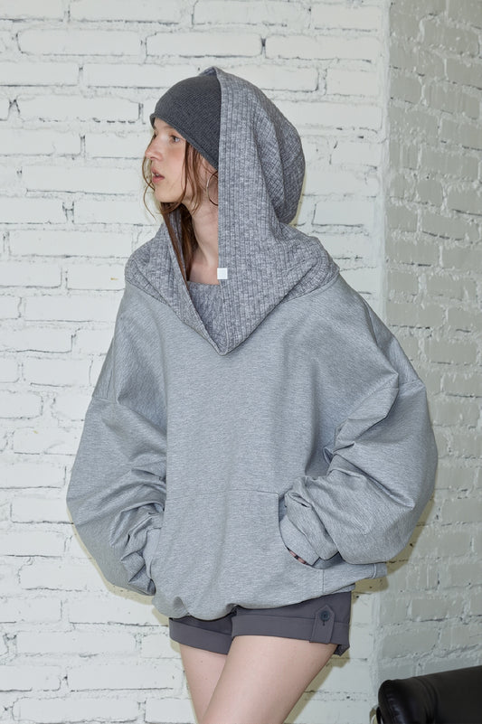 Convertible Off Shoulder Pullover Sweatshirt