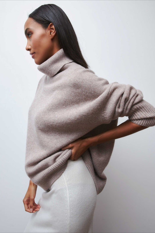 Anti Pilling Loose Turtleneck Sweater