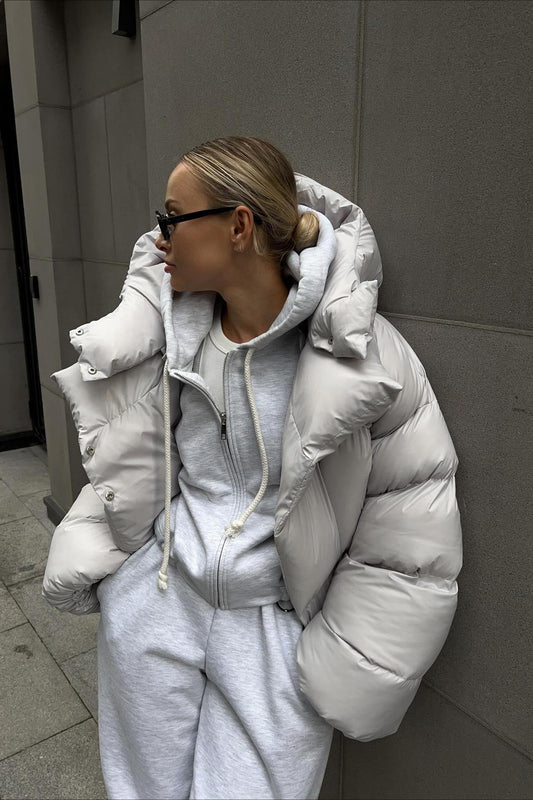 Short Hooded Puffer Jacket