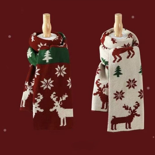 Reindeer Knit Scarf
