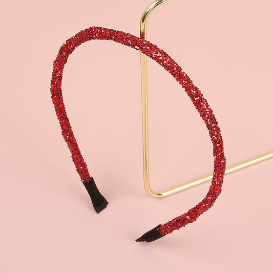 Rhinestone Glitter Red Green Party Hair Accessory