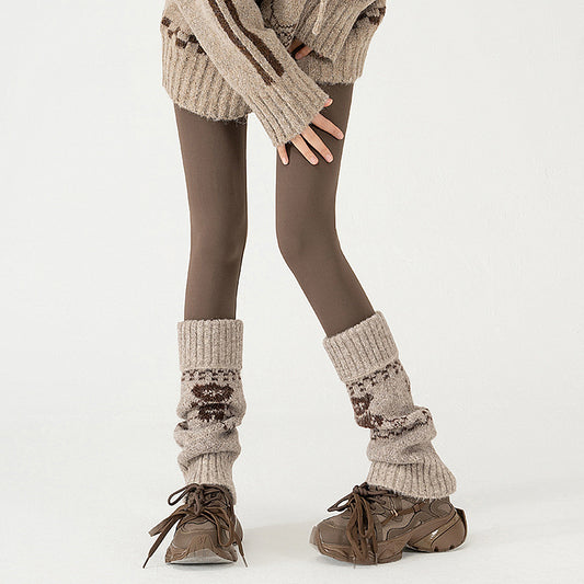 Wool Chunky Slouchy Sexy Red Leg Warmers