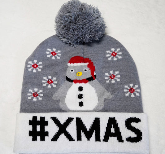 LED Snowflake Jacquard Hat