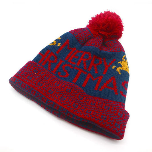 Textured Santa Print Hat