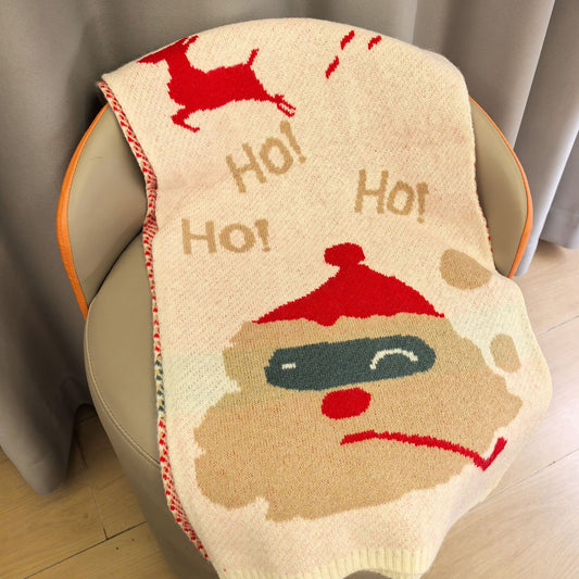 Fluffy Santa Cap Red Scarf