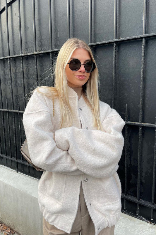 Langärmliger Mantel mit entspannter Passform