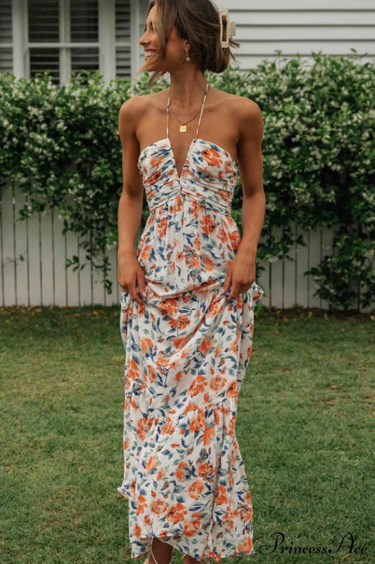 Asiah Halter Neck Maxi Dress | Dress In Beauty