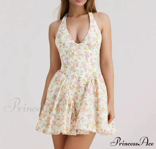 Bella Elegant Mini Dress Print / S