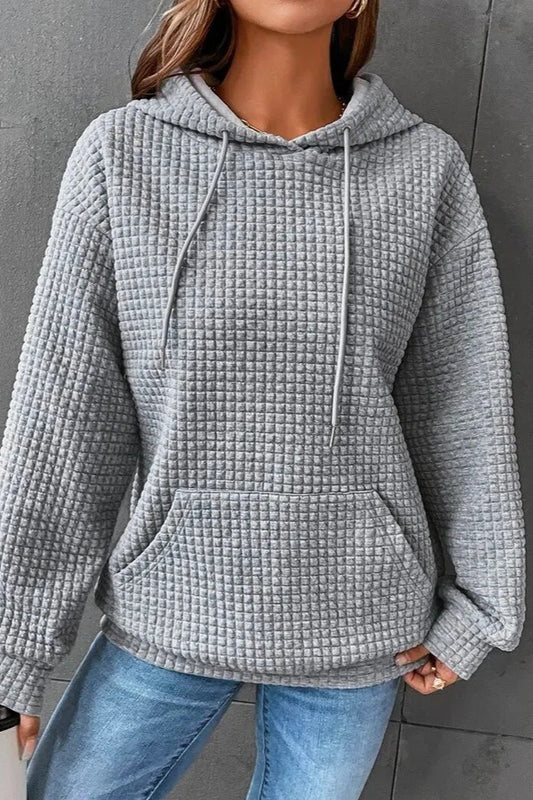 Waffle Texture Hoodie