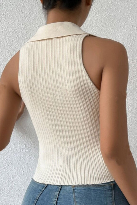 Sleeveless Knit Top