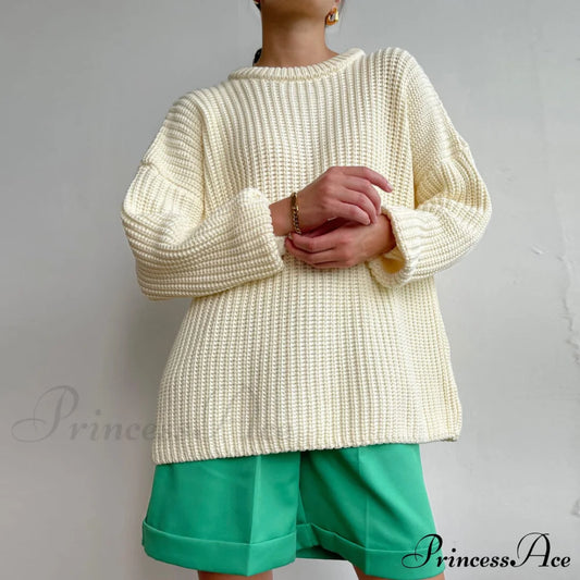 Camouflage Stitching Graceful Cargo Pants S / Beige Sweaters