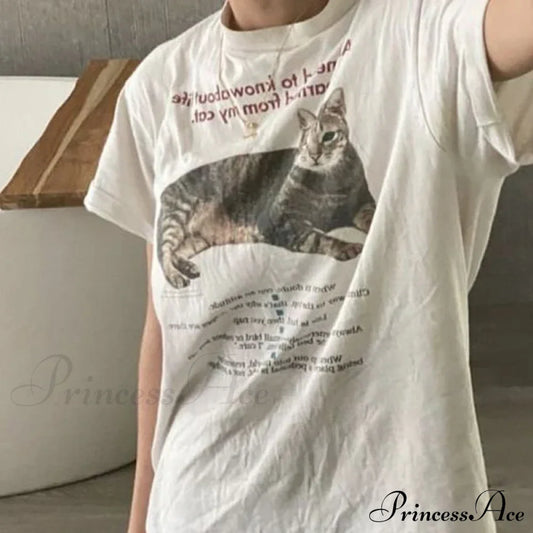 Cat Elegant Quotes Graphict-Shirt Funny Graphic T-Shirt