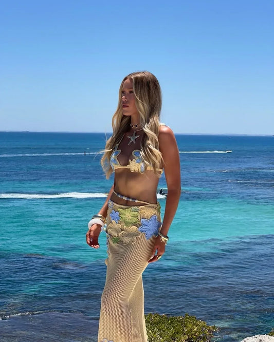 Chain Brazilian Push Up Bikini Set