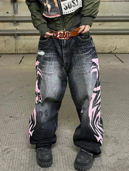 Clean Blade Print Gothic Trouser black / M
