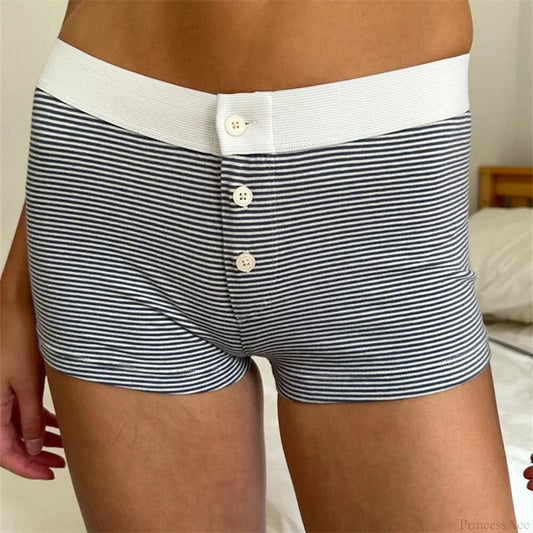 Cotton Print Button Sweatshort GRAY / S short-250223