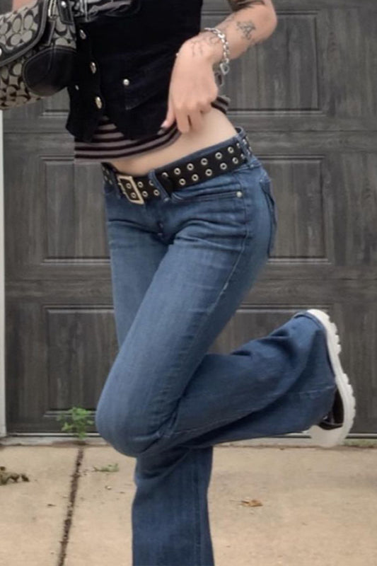 Elegante Damen Flared Jeans