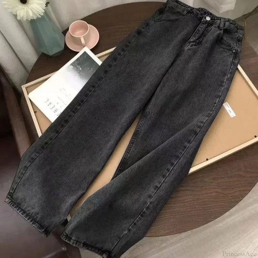 Dark Skull Print Tall Waist Pant Dark Grey / S
