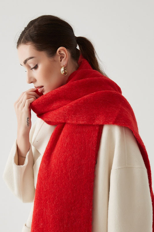 Wool Blend Blush Pink Scarf