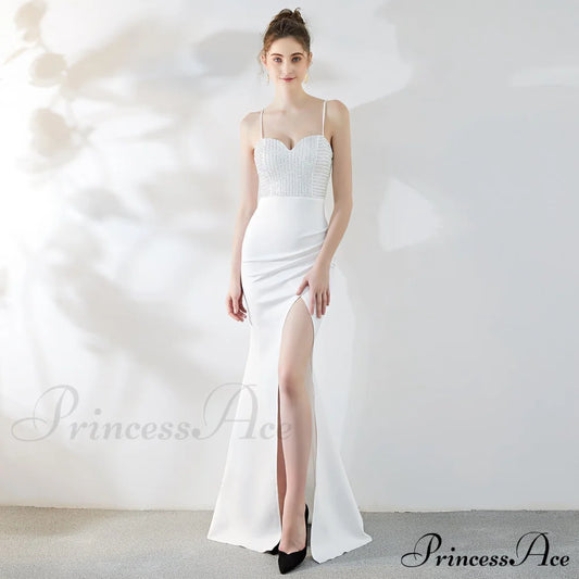 Dulce Hot Stone Sling Long Dress - Lady Occasions