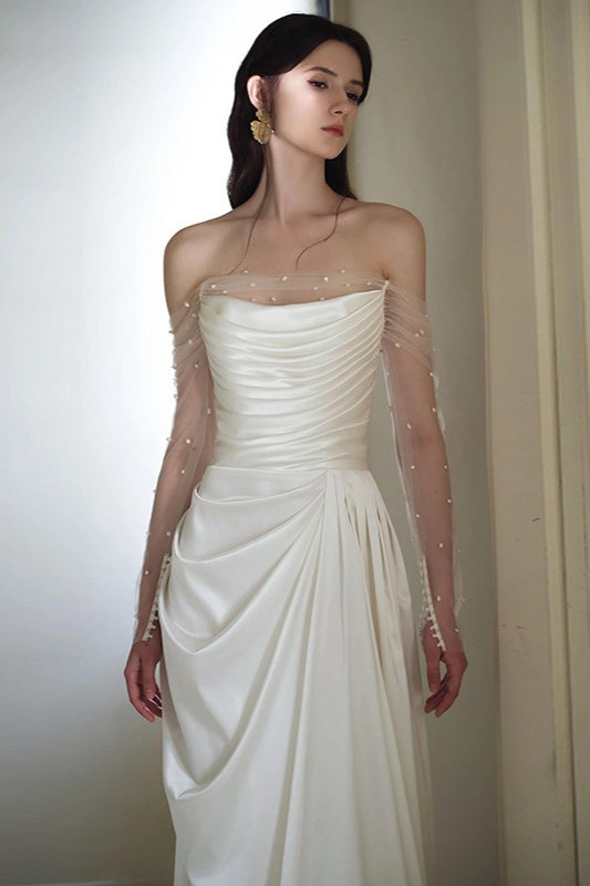 Strapless Off Shoulder Forest Style Fairy Prom Dress