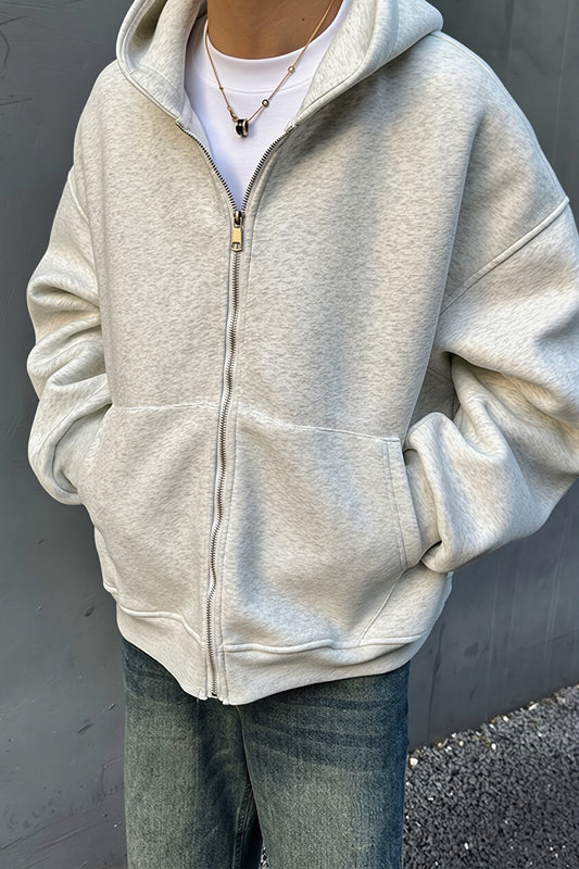 Backpack Pocket Oversized Zip Hoodie