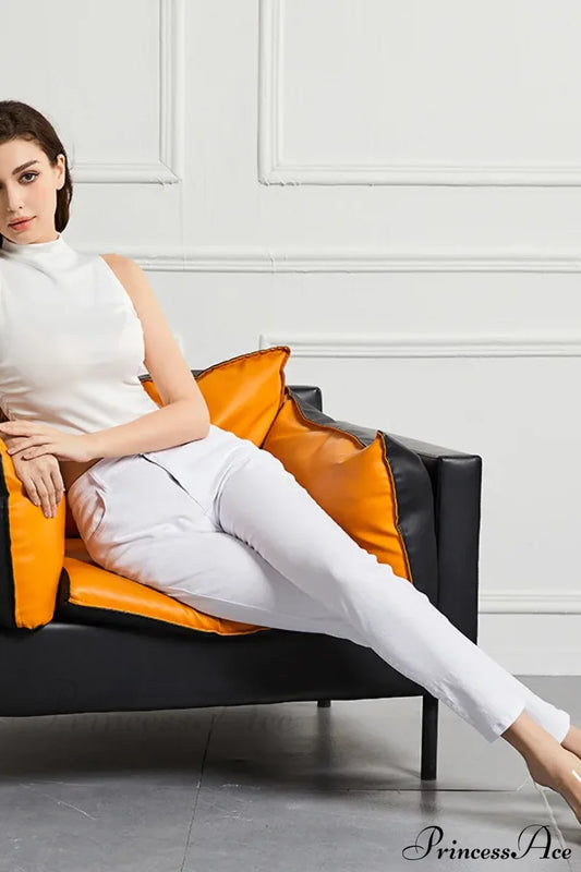 Elastic Slim High Waist Small Feet Casual Autumn Winter Jean White / S