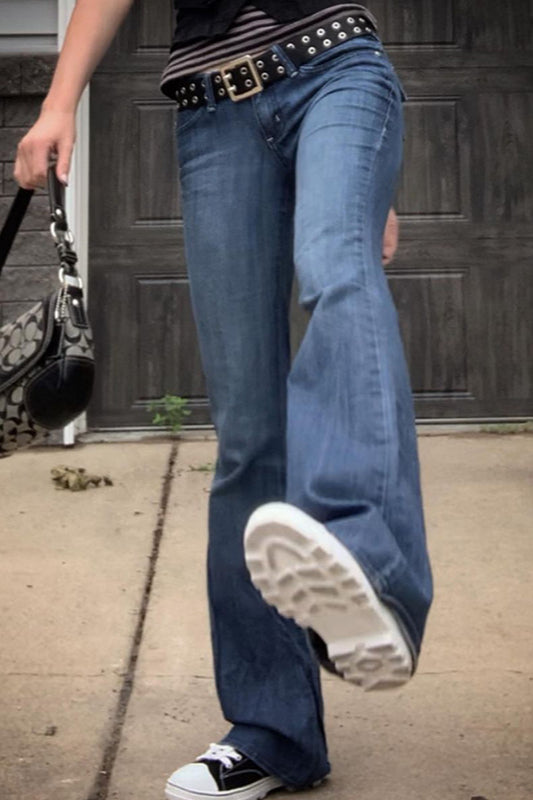 Elegante Damen Flared Jeans