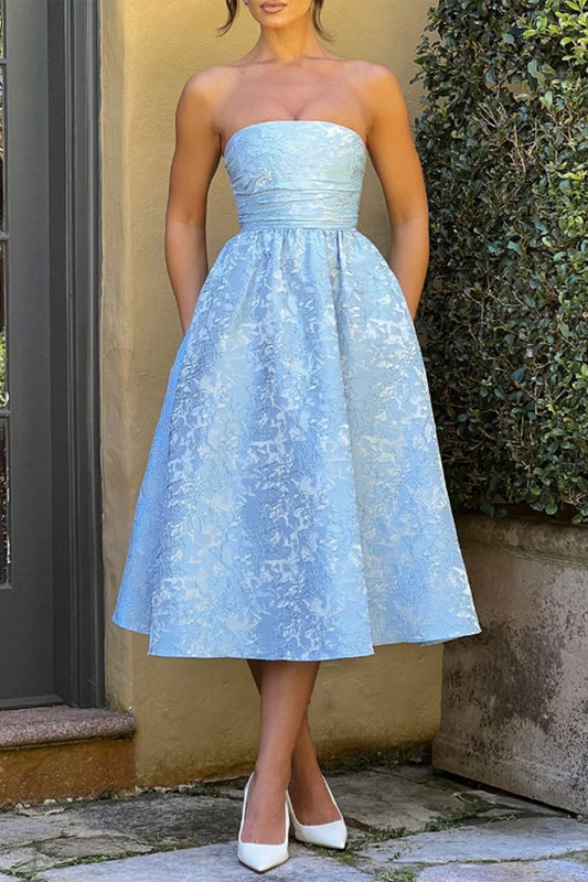 Strapless Elegant Party Dress