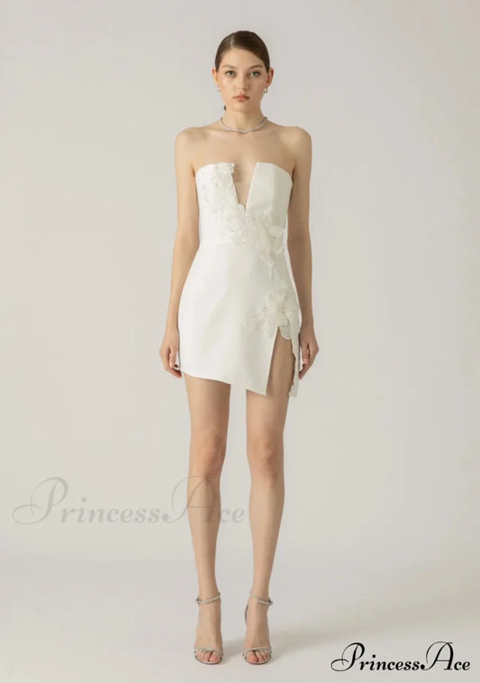 Fleur Elegant Mini Dress 4 Days / 00 Xxs White