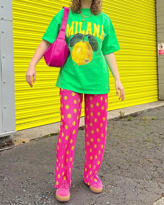 Gothic Harajuku Cute Lemon Graphic T-shirt green / S t-shirt-250223