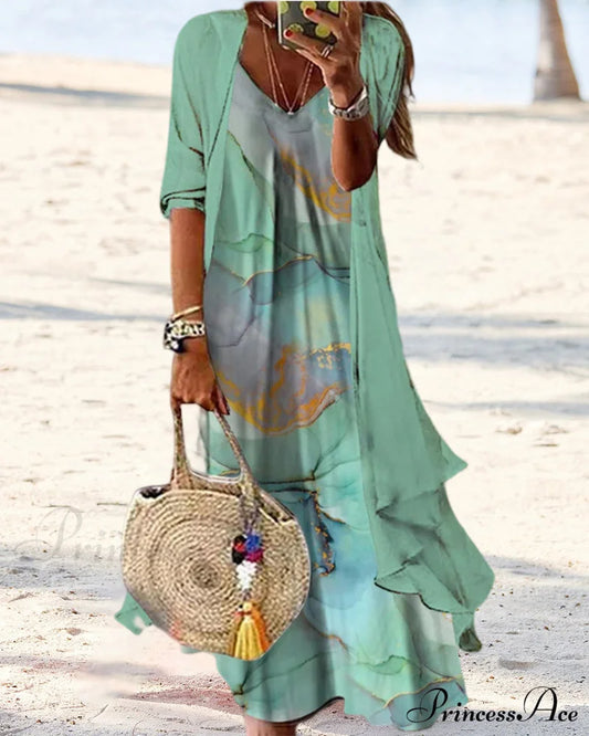 Gradient Print 2-Piece Set Two-Piece Sets