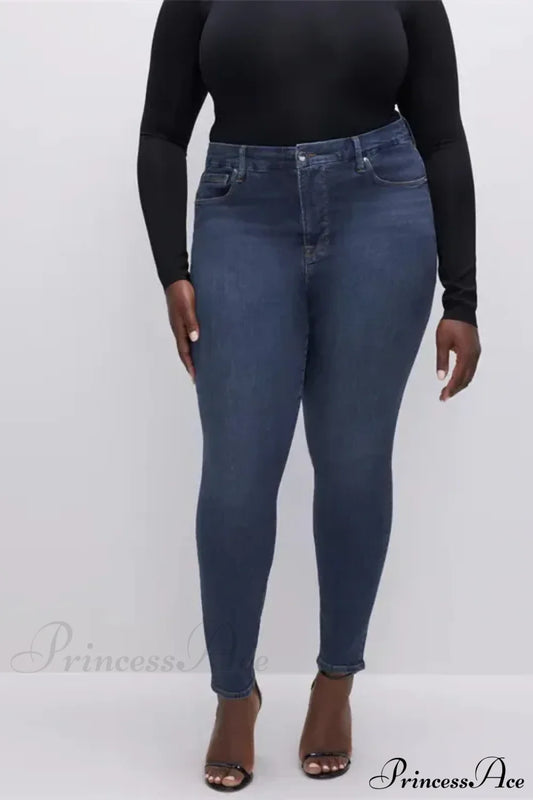 High Stretchy Skinny Full Length Plus Size Curvy Fitting Fashionable Pencil Jean