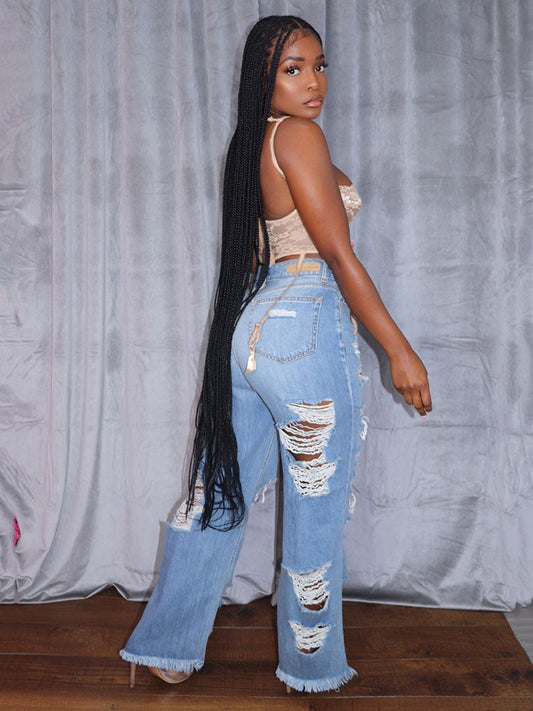 High Waist Graceful Pu Pants Jeans