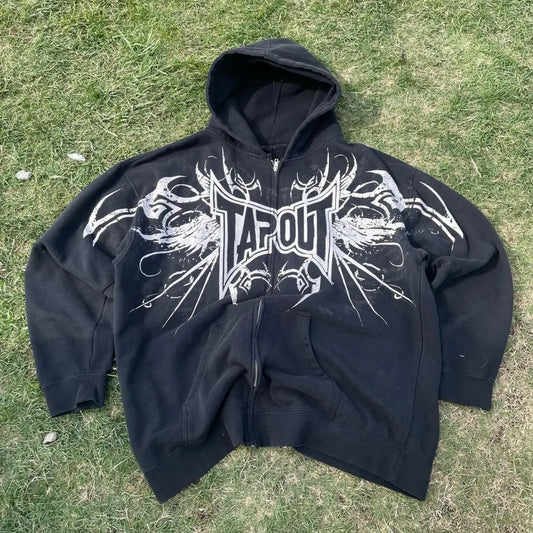 Kawaii Manga Streetwear Hoodie black 1 / S