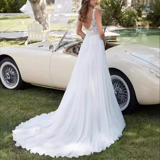 Korean Mermaid Bridal Wedding Dress white / 2 weddingdress-250223