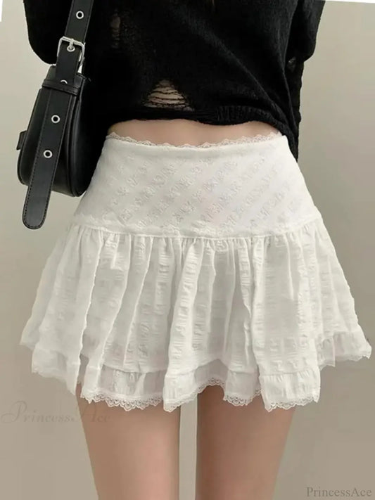 Lace Sweet Cake Waist Skirt skirts-250223