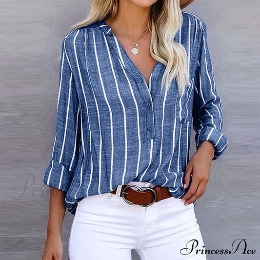 Lilia Women’s Shirt S / Blue Tops & Blouses