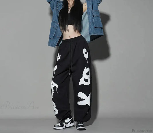 Loose Hip Hop Letter Dance Pants
