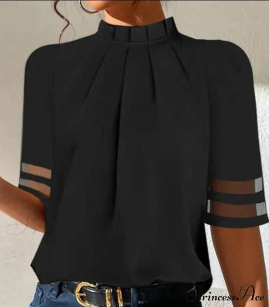 Lurdess Women’s Blouse Shotr Sleeve / S Tops & Blouses