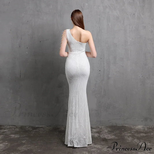 Mayven One Stylish Shoulder Formal Dress S.o. Long Dresses